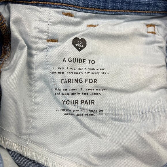 Madewell Tall 10" High-Rise Roadtripper Jeans in Waterford Wash Size T28 Raw Hem - Picture 11 of 16